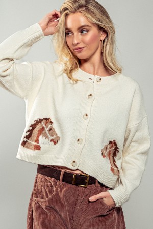 0266-1786<br/>Equestrian Dream Cardigan